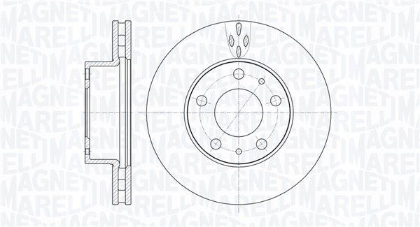 MAGNETI MARELLI Тормозной диск 361302040512